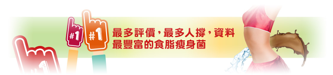 最多評價，最多人撐，資料最豐富的食脂瘦身菌